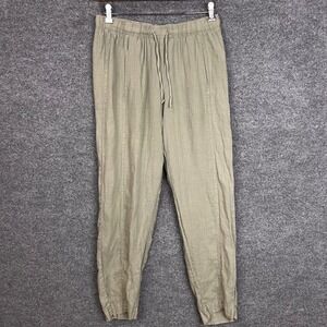 Cut Loose Women's Linen USA‎ Drawstring Pants Casual Lightweight Trousers M